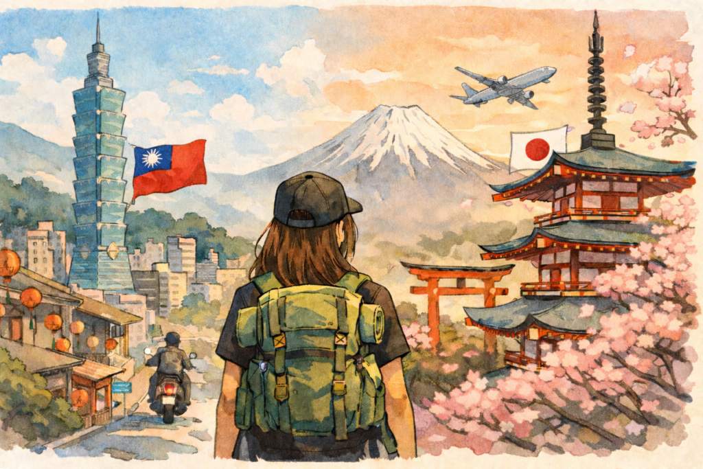 Zwischen Taiwan und Japan